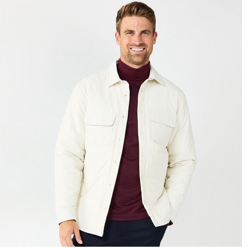 NWT Apt 9 Men's Cream Jacket